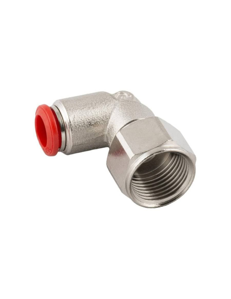Female cylindrical adjustable elbow fitting 1/4 tube 8mm Series 50000 - Aignep | ADAJUSA