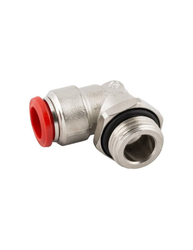 Male cylindrical adjustable elbow fitting 3/8 tube 10mm Series 50000 - Aignep