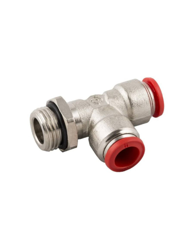 Adjustable T fitting with 3/8 side thread tube 8 Series 50000 - Aignep