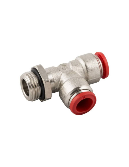 Adjustable T fitting with 3/8 side thread tube 10 Series 50000 - Aignep