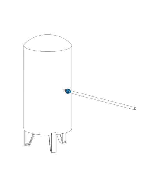 Straight aluminum male fitting 1 1/4 tube 40mm Sicomat | ADAJUSA | price