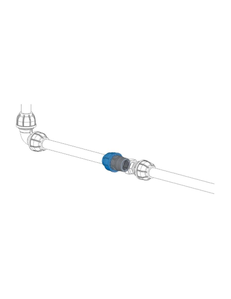 Gerader Verbindungsbeschlag ellenbogen 1 Rohr 32 mm – Sicomat