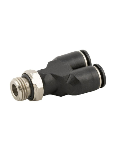 Intermediate Y-connector M5 tube diameter 6mm Series 55000 - Aignep