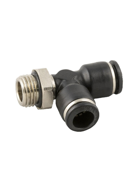 Drehbares T-Stück mit 3/8 Rohr 14 Seitengewinde Serie 55000 - Aignep| ADAJUSA