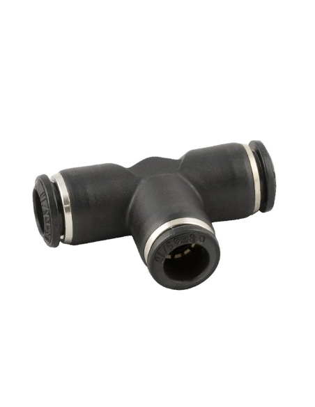 Intermediate tee fitting 10mm tube inlet 10mm and 14mm tube outlets instantaneous 55000 Series - Aignep| ADAJUSA
