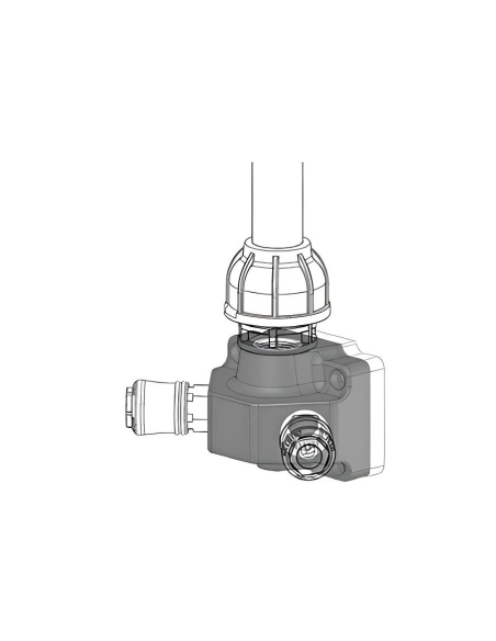 Polyamide and aluminum distributor 2 outlets 3/4 female input with condensate drain - Sicomat