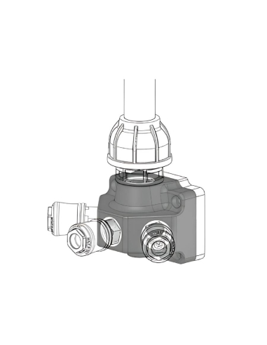 Verteiler aus Polyamid und Aluminium, 3...