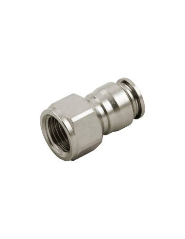 Straight female fitting 1/8 tube 6mm INOX Series 60000 - Aignep