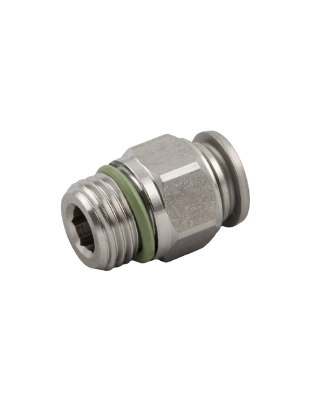 Gerades Außengewinde 1/4 Rohr 10 mm INOX Serie 60000 - Aignep