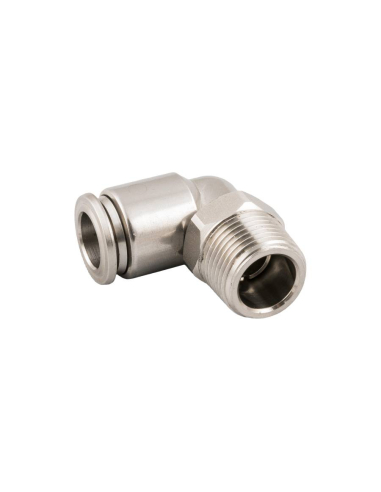 Conical male adjustable elbow fitting 1/4 tube 4mm INOX Series 60000 - Aignep