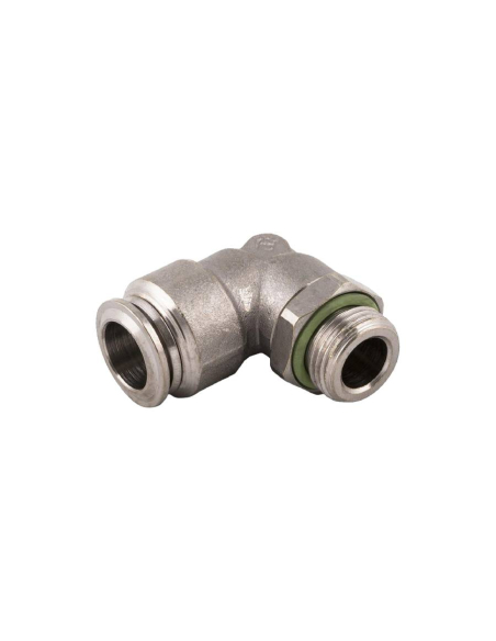 Male cylindrical adjustable elbow fitting 1/8 tube 6mm food use Series 70000 FOOD GRADE - Aignep