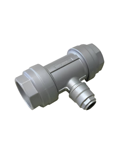 Aluminum fitting for T-shaped downpipe diameter 50mm downpipe 32mm - Aignep