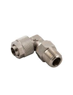 Conical male adjustable elbow fitting 1/8 tube 4/2.7 Series 1000 - Aignep | ADAJUSA