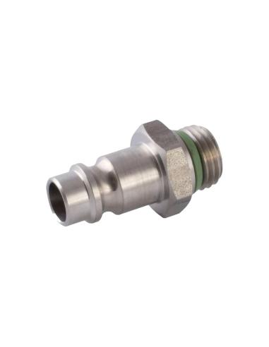 Adapter for short male quick plug 3/8 INOX European profile - Aignep