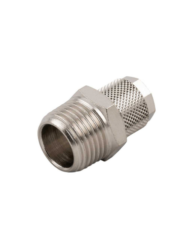 Straight male conical fitting 1/2 tube 15/12.5 Series 1000 - Aignep