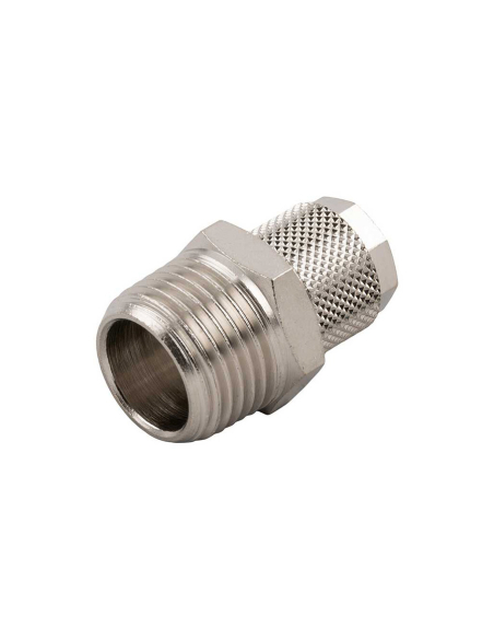 Straight male conical fitting 1/2 tube 15/12.5 Series 1000 - Aignep | ADAJUSA
