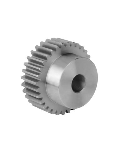 Cylindrical gear module 1.5 Z-18 straight toothed in steel