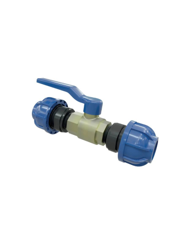 Ball valve 1/2 to 2 way tube-tube 20mm - Sicomat