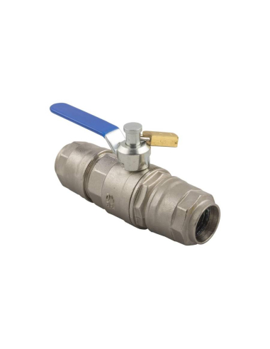 40mm tube-tube 2 way ball valve with padlock - Aignep