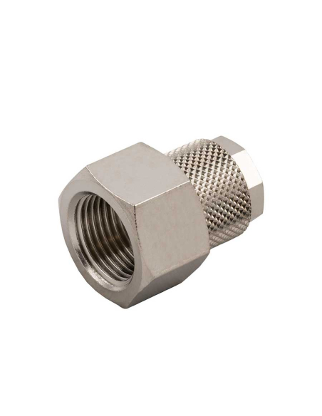 Straight female threaded fitting 3/8 tube 8/6 Series 1000 - Aignep | ADAJUSA