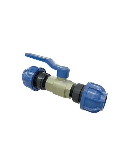 Ball valve 1 1/2 to 2 way tube-tube 40mm - Sicomat