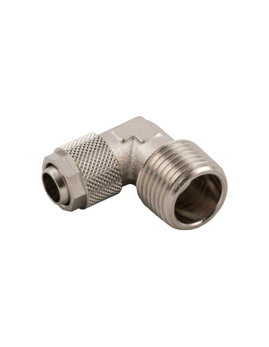 Conical male elbow fitting 1/8 10/8 tube Series 1000 - Aignep
