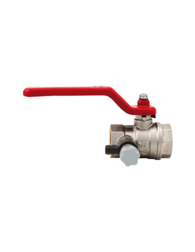 1 1/2 female shut-off valve with discharge valve - Aignep
