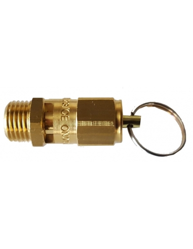Safety valve (overpressure) 1/4" 6 Bar