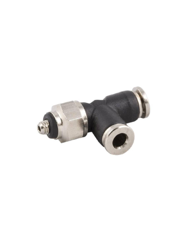 Adjustable T fitting with M5 side thread 2mm tube Series 56000 MINI - Aignep