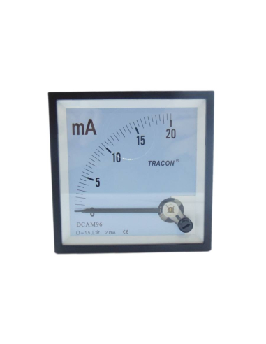 Ammeter direct measurement 0-20mAdc 96x96