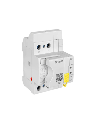 Selbstrückstellendes Differenzial, 2-polig, 40 A, 30 mA, Klasse A – Circutor
