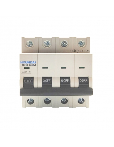4-poliger Schutzschalter 6A (4x6A) - Hyundai Electric