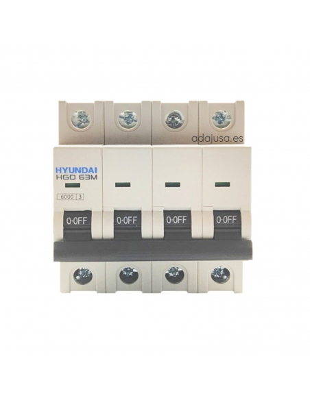 4-poliger Schutzschalter 6A (4x6A) - Hyundai Electric