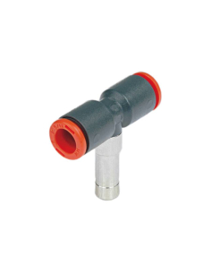 4-mm-Rohr-T-Anschluss mit 4-mm- spike aus Technopolymer - Metal Work | ADAJUSA