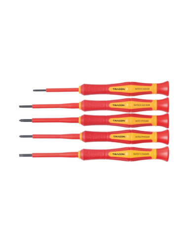 Precision screwdriver set VDE 1000V insulation 5 pieces