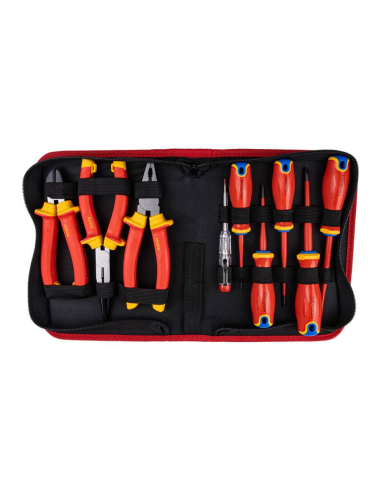 VDE 1000V insulated screwdriver and pliers set 9 pieces