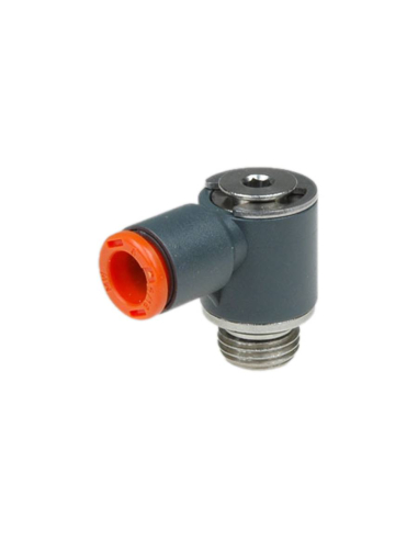 Swivel fitting 3/8 tube diameter 10mm technopolymer - Metal Work