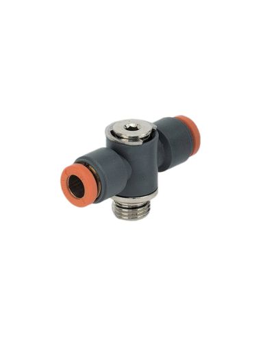 Double swivel fitting 1/8 tube diameter 6mm technopolymer - Metal Work