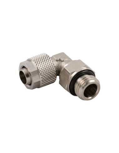 Adjustable male elbow fitting M5 tube 6/4 Series 1000 - Aignep