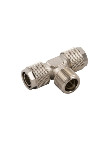 T fitting conical central thread 1/8 tube 10/8 Series 1000 - Aignep