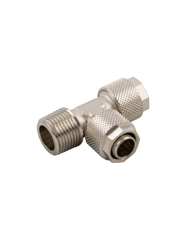 T-fitting lateral conical thread 3/8 tube 10/8 Series 1000 - Aignep