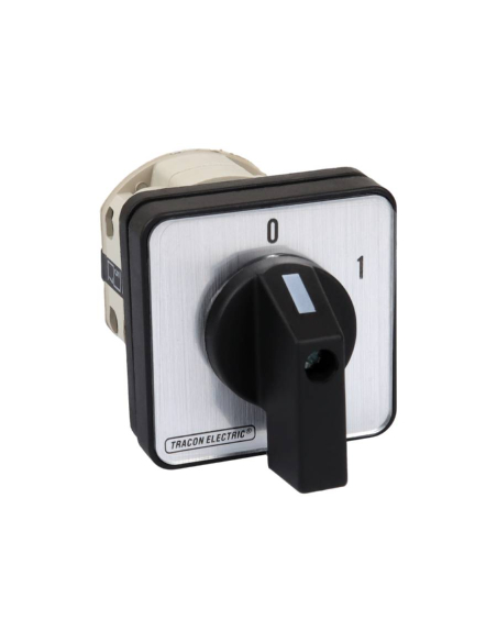 Three-phase cam switch 3 poles 20A ON-OFF black handle (60º)