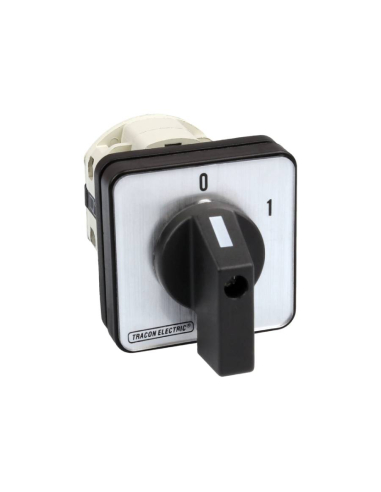 Cam switch 4 poles 20A ON-OFF black handle (60º)