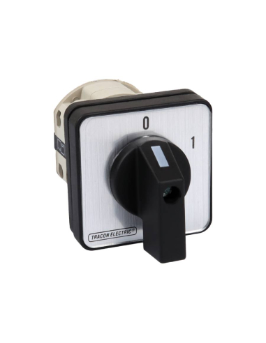 Three-phase cam switch 3 poles 32A ON-OFF black handle (60º)