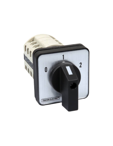 4 pole cam switch 63A 0-1-2 black handle (90º)