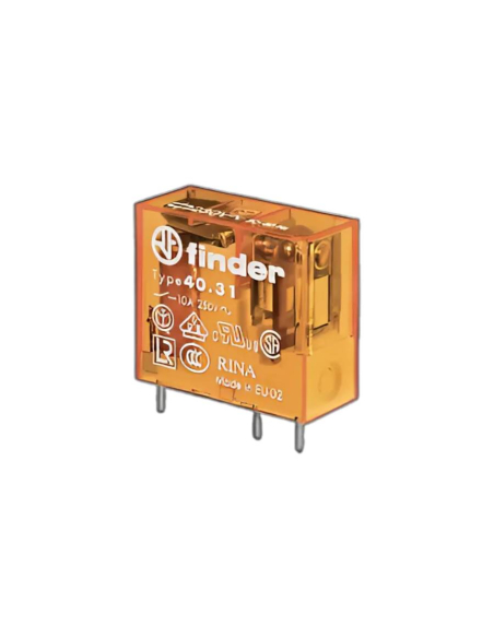 Miniaturrelais 12Vdc 1 Kontakt 12A SERIE 40 - FINDER