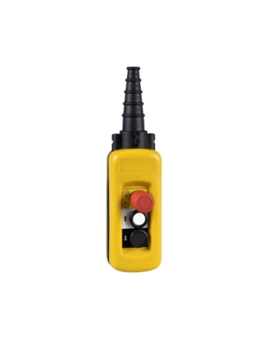 Pendant emergency stop push Button box and 2 push buttons - SCHNEIDER