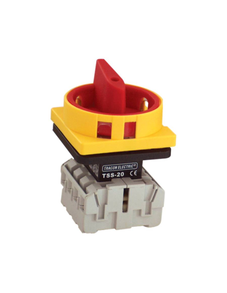 Three-phase 3-pole Switch disconnector 100A ON-OFF yellow-red