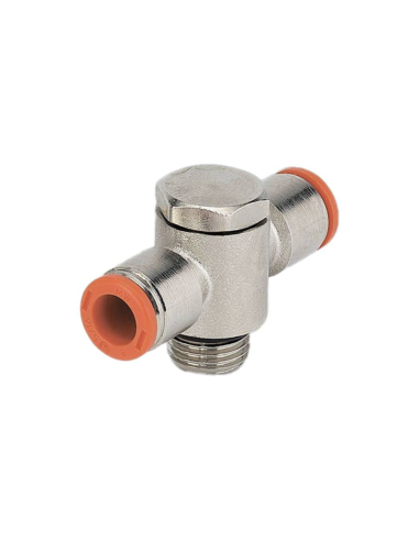 Adjustable double fitting 1/4 tube diameter 8mm - Metal Work