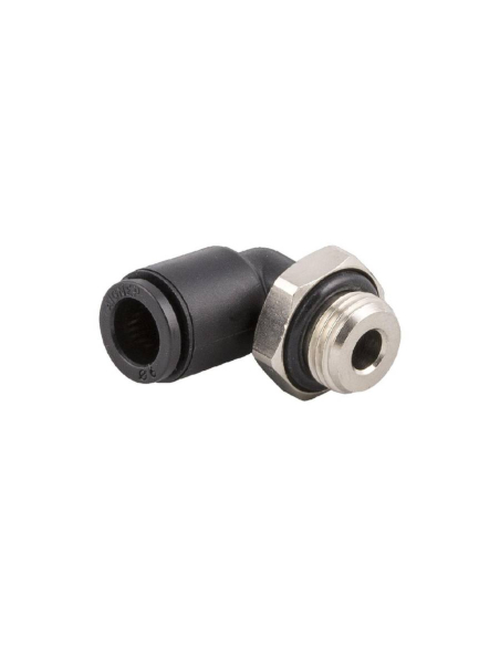 Adjustable male cylindrical elbow fitting M3 tube 4mm Series 56000 MINI - Aignep